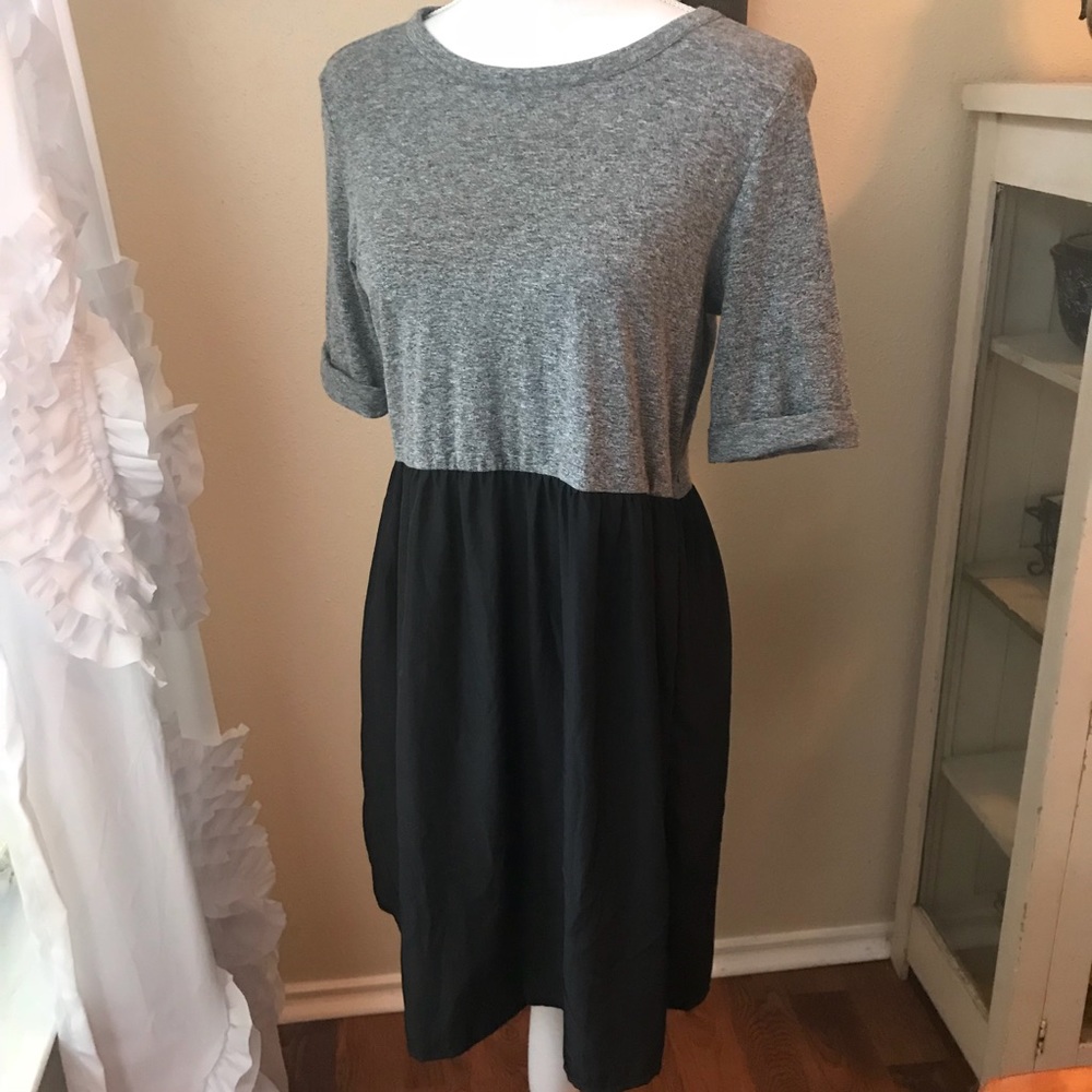 Topshop black and gray dress - Picture 2 of 5